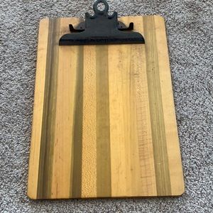Vintage globe Clip board great wood finish